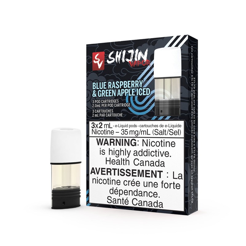 Shijin Blue Raspberry & Green Apple Iced - STLTH Pods